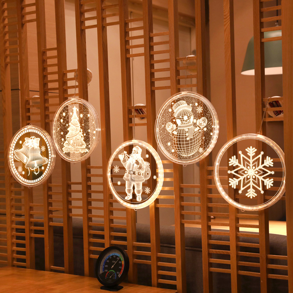 3D Christmas Tree LED Pendant Lights Hanging Night Lamp ...